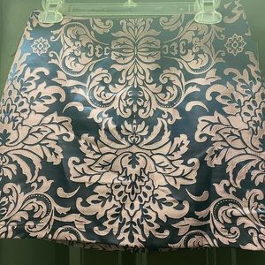 Pink and navy blue skirt